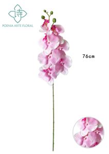 [6103013B-粉色] Rama de orquídea artificial con 7 cabezas - Decoración floral para hogar