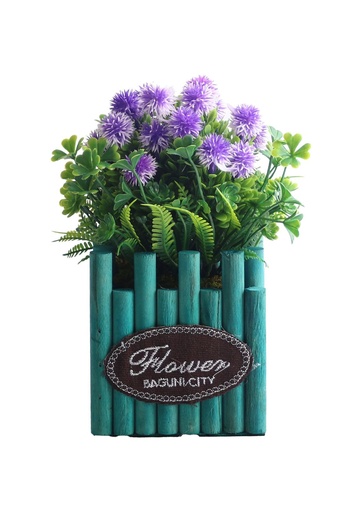 [5101082-15] Pozuelo de flores artificiales - Pequeño macetero decorativo