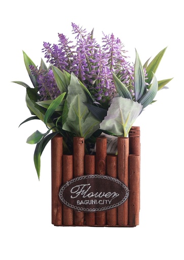 [5101082-16] Pozuelo de flores artificiales - Pequeño macetero decorativo