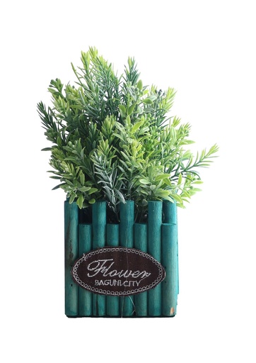 [5101082-23] Pozuelo de flores artificiales - Pequeño macetero decorativo