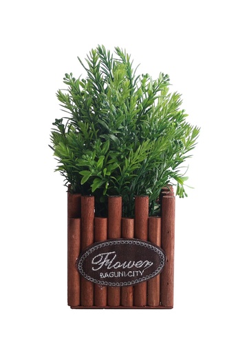 [5101082-24] Pozuelo de flores artificiales - Pequeño macetero decorativo