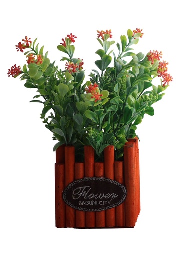 [5101082-28] Pozuelo de flores artificiales - Pequeño macetero decorativo
