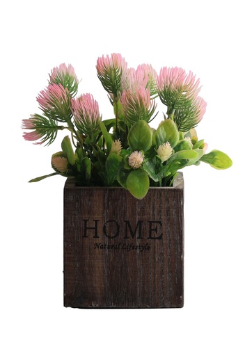 [5101082-32] Pozuelo de flores artificiales - Pequeño macetero decorativo