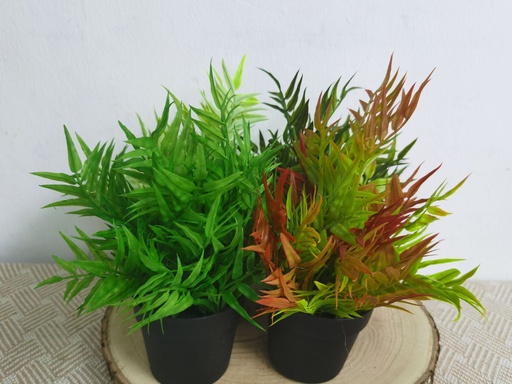 [5101029-8] Planta artificial pequeña en maceta - Bonsái decorativo