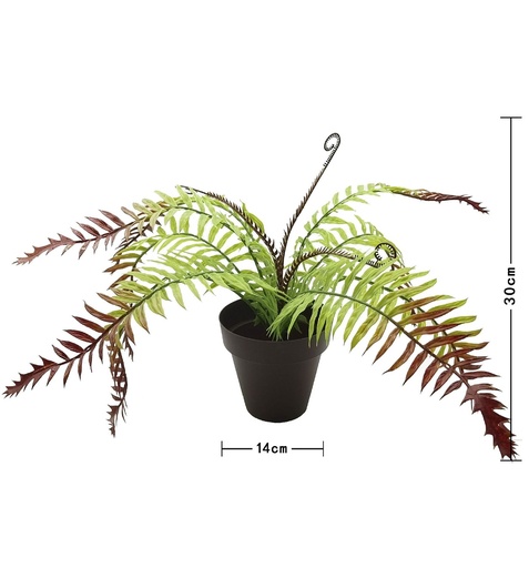 [630350红] Bonsái artificial de goma suave roja - Planta decorativa