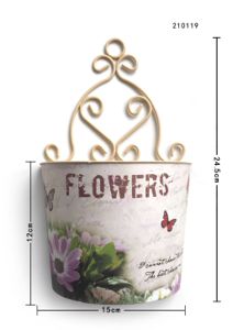 [210119紫色菊花] Maceta colgante de crisantemo morado - Jarrón decorativo