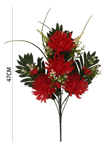 [6101076红色] Ramo funerario 6101076 rojo - Ramos y flores