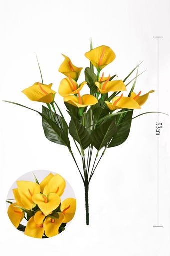 [630209黄色] Ramo de lirios (10 cabezas)