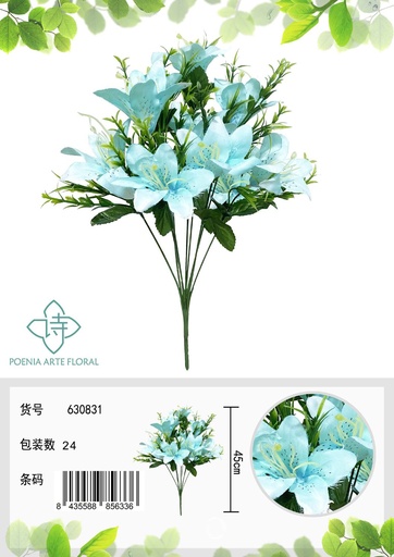 [630831蓝色] Ramo de lirios