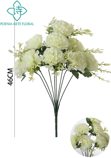 [631295白] Ramo de flores de seda - 631295 Blanco