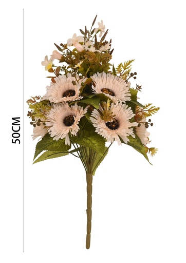 [6101098奶白] Ramo de flores de crisantemos - Flores decorativas