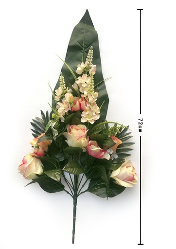 [8435588800179 PINROSA-5] Ramo unidireccional (14 ramas) con hojas grandes
