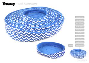 [YM2979E] Cuna de 10 piezas con olas 68x58x16 cm - Accesorios para mascotas