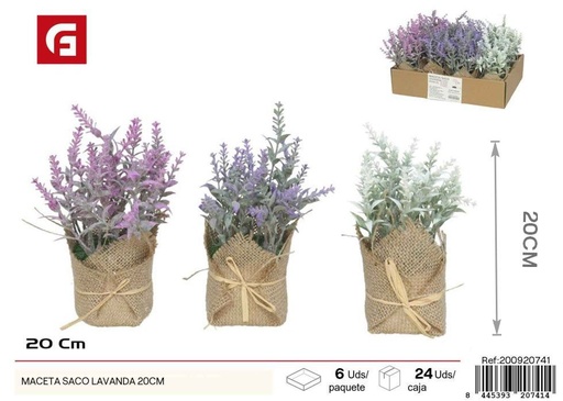 [200920741] Maceta saco de lavanda de 20 cm - Decoración para jardines