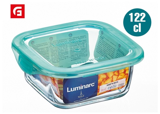 [883314185188] Recipiente cuadrado hermético con tapa 122 ml
