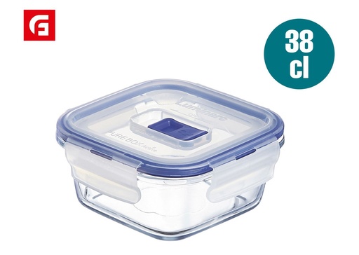 [883314344158] Caja hermética cuadrada PURE BOX LUM de 38 ml 