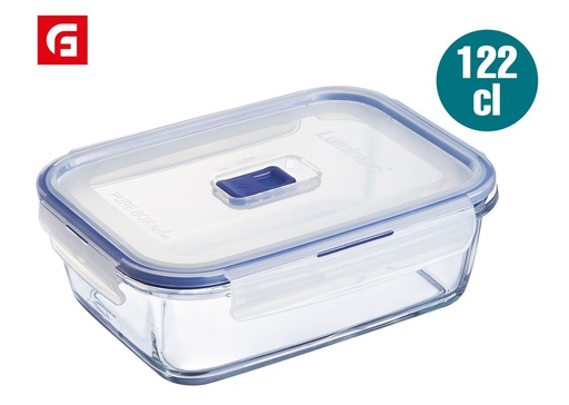 [883314344196] Caja hermética rectangular PURE BOX LUM de 122 ml
