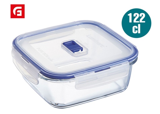 [883314344134] Caja hermética cuadrada PURE BOX LUM 122 ml - Artículos de vidrio y cerámica