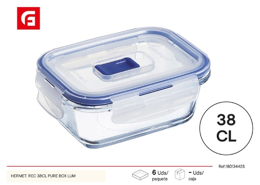 [883314344233] Box hermético rectangular 38 cl - Recipientes de vidrio y almacenamiento