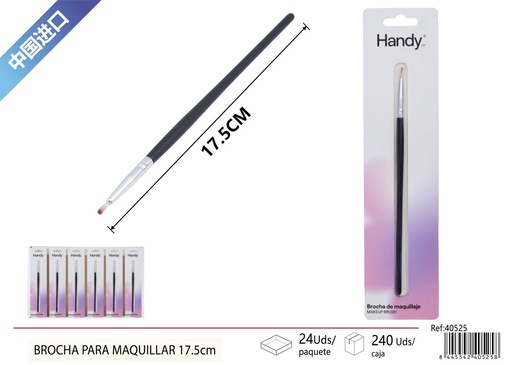 [40525] Brocha para maquillar de delineador 17.5cm - Accesorios de maquillaje y cosméticos