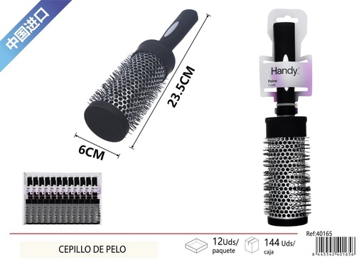 [40165] Cepillo de pelo negro - Productos de belleza y cuidado personal