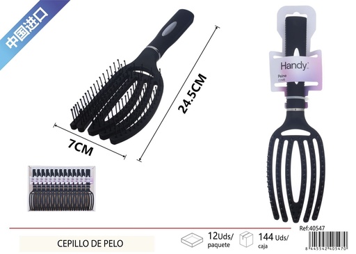 [40547] Cepillo de pelo con mango redondo - Accesorios de belleza para el cabello