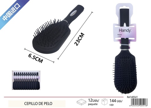 [40541] Cepillo de pelo de forma ovalada con almohadilla - Accesorios de belleza para el cabello