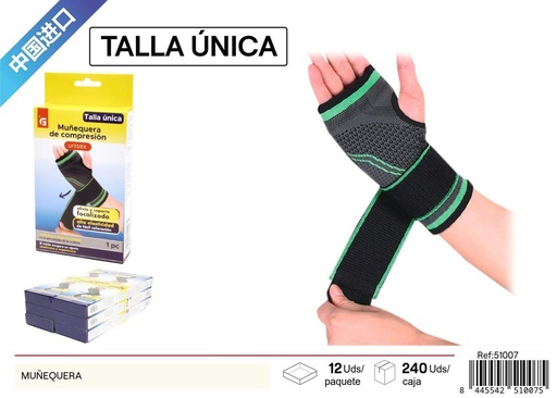 [51007] Muñequera de compresión - Equipamiento de protección para fitness