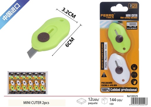 [00029] Mini cortador 2 pcs - Artículos de manualidades