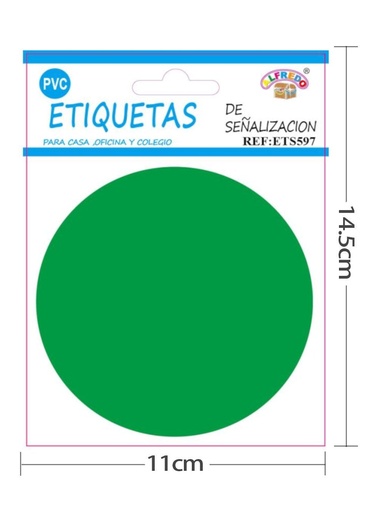 [ETS597] Etiquetas de señalización 11,4x14,5cm PVC - Señales de PVC