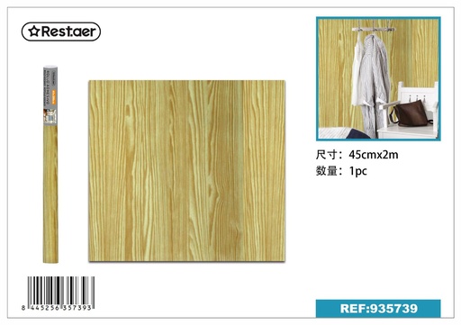[935739] Papel tapiz 45cm x 2.0m madera - Artículos de decoración