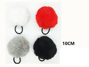 [33780-2] Pompón de goma 4 colores 12 unidades - Accesorios de cabello divertidos