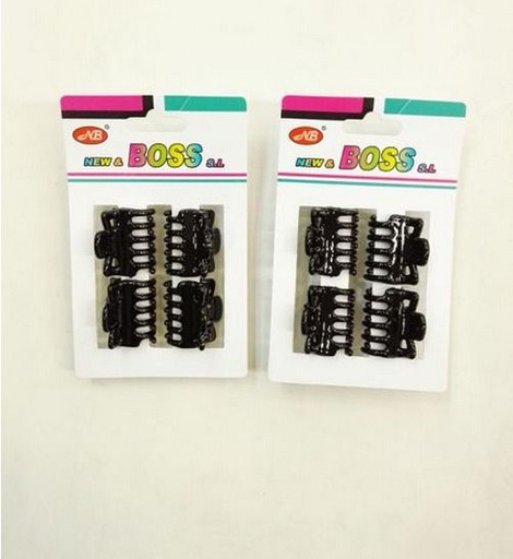 [298925-3] Pinza mini negra 2.5 cm 12 unidades - Accesorios para el cabello