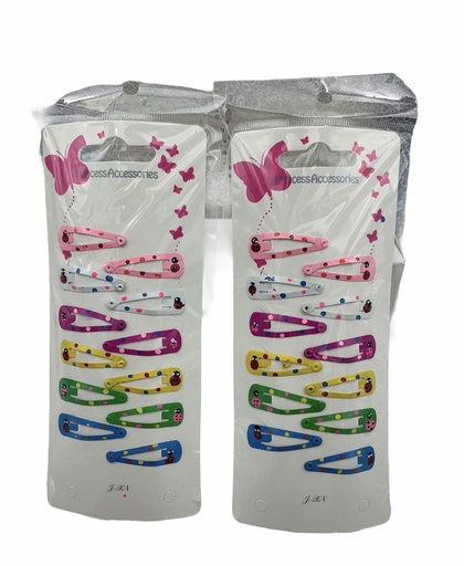 [020244-02] Ranitas de color 12 unidades - Accesorios divertidos para el cabello