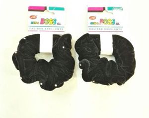 [142220-3] Coletero negro 12 unidades - Accesorios elegantes para el cabello