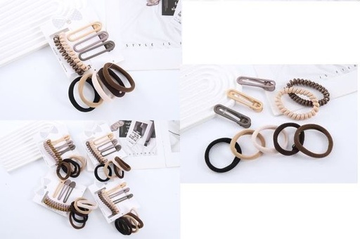 [8875588283020] Pack de gomas de pelo (12 unidades) - Accesorios para el cabello
