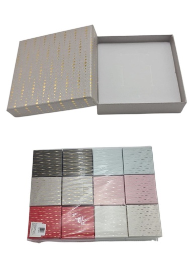 [30772-2] Cajita de regalos 9x9x2.5cm 24 unidades - Caja de regalos
