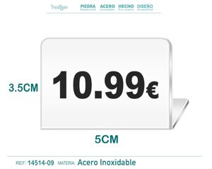 [14514-09] Placa de acero 3.5x5cm 10.99 - Accesorios para bisutería