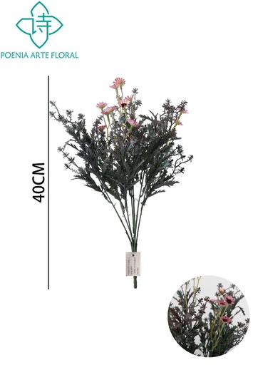 [630994-紫粉] Ramo de flores vintage en tonos de margarita - Decoración floral y naturales