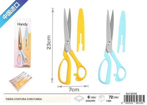 [30316] Tijera de costura con funda 9 pulgadas - Herramientas de manualidades y costura