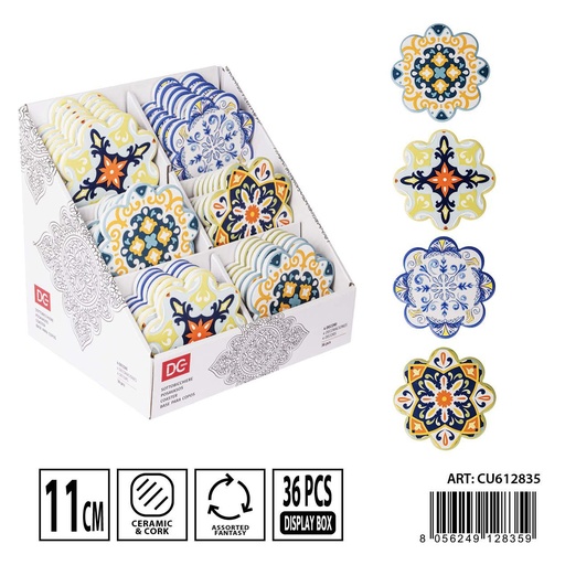 [0236719] Posavasos de cerámica 11X11CM - Accesorios para el hogar