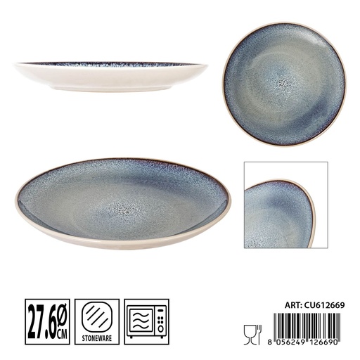 [0235880] Plato plano cerámico 26.7CM - Utensilios de cerámica