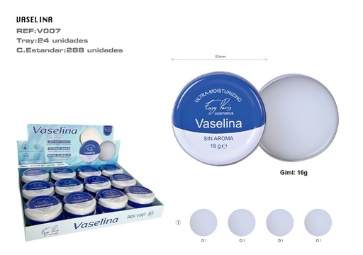 [V007-01] Vaselina sin aroma 288/U - Cosmético para labios