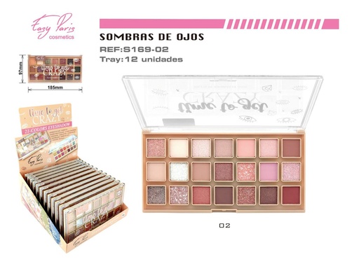 [S169-02] Paleta de sombras de ojos 144/C - Maquillaje para ojos