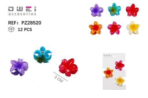 [8428947285205] Pinza de pelo 3P 3CM 12/U PZ28520 OW - Accesorios para el cabello