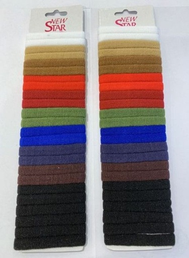 [8433637078876] Goma de pelo color oscuro 12/U N.S - Accesorios para el cabello