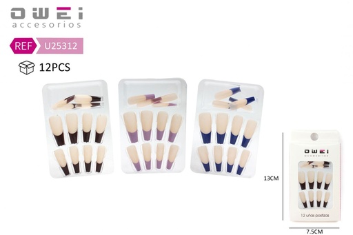[8428947253129] Uñas postizas 12/U U25312 OW - Uñas decorativas