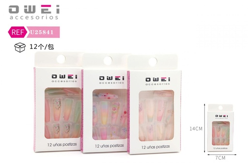 [8428947258414] Uñas postizas 12/U U25841 OW - Uñas decorativas