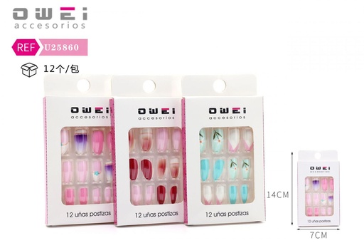[8428947258605] Uñas postizas 12/U U25860 OW - Uñas decorativas