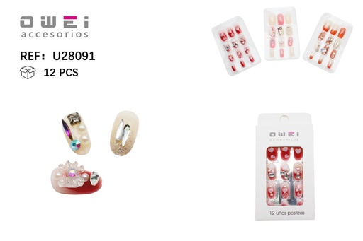 [8428947280910] Uñas postizas 12/U U28091 OW - Uñas decorativas